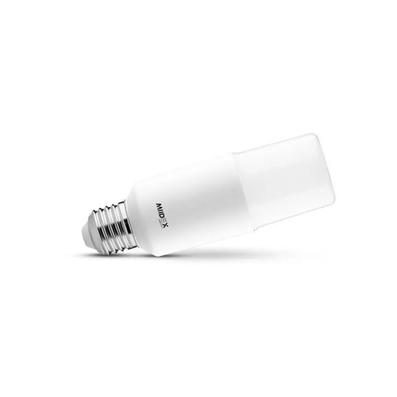 Miidex Lighting - Lampadina led Tubolare E27 - 9,5W - 3000K Bianco Caldo - 1055lm - Ø45mm x 137mm - Angolo 200°