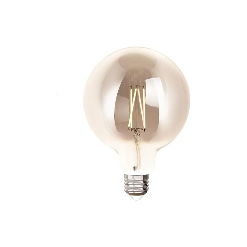 Idual - lampadina led filament G125 E27 argento globo