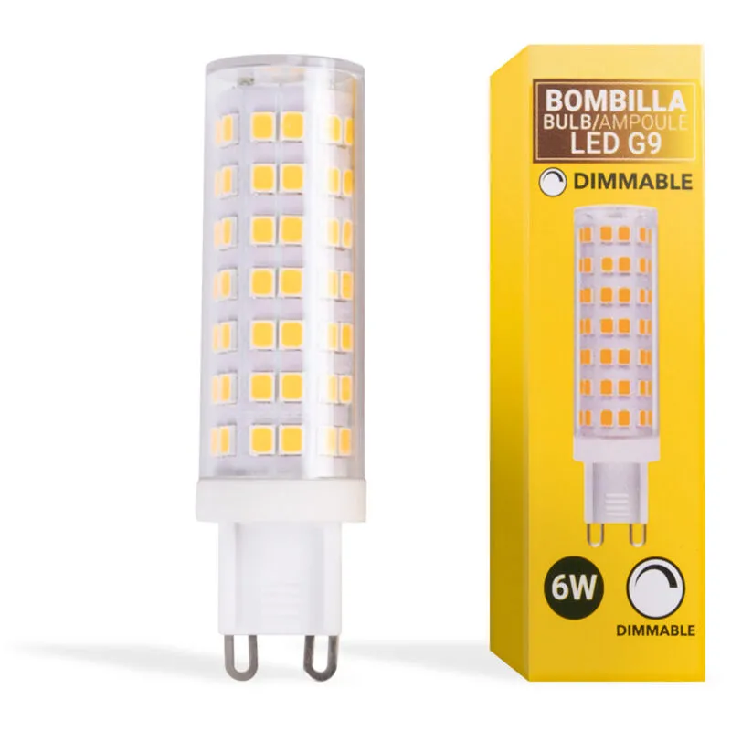 Lampadina LED G9 tubolare 220-240V AC - 6W - Dimmerabile - Bianco Neutro