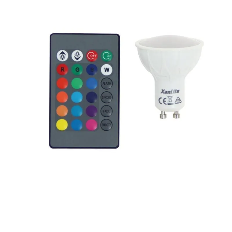 Lampadina led GU10 MR16 4,2W 280lm 100° (60W) - rgb