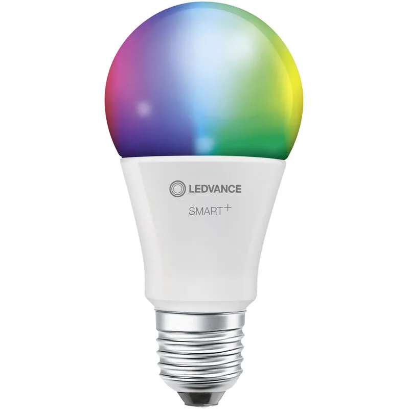  - ledvance Smarte LED-Lampe mit WiFi Technologie, Sockel E27, Dimmbar, Lichtfarbe änderbar (2700-6500K), rgb Farben änderbar, ersetzt