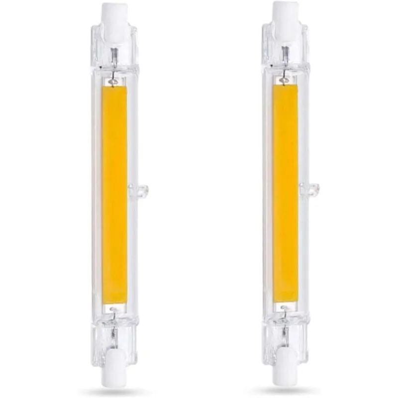 Lampadina led R7S 118mm 20W Bianco freddo 6000K, 2000LM, non dimmerabile, Lampadina led cob sottile R7S 118mm per lampada da parete/terra, confezione