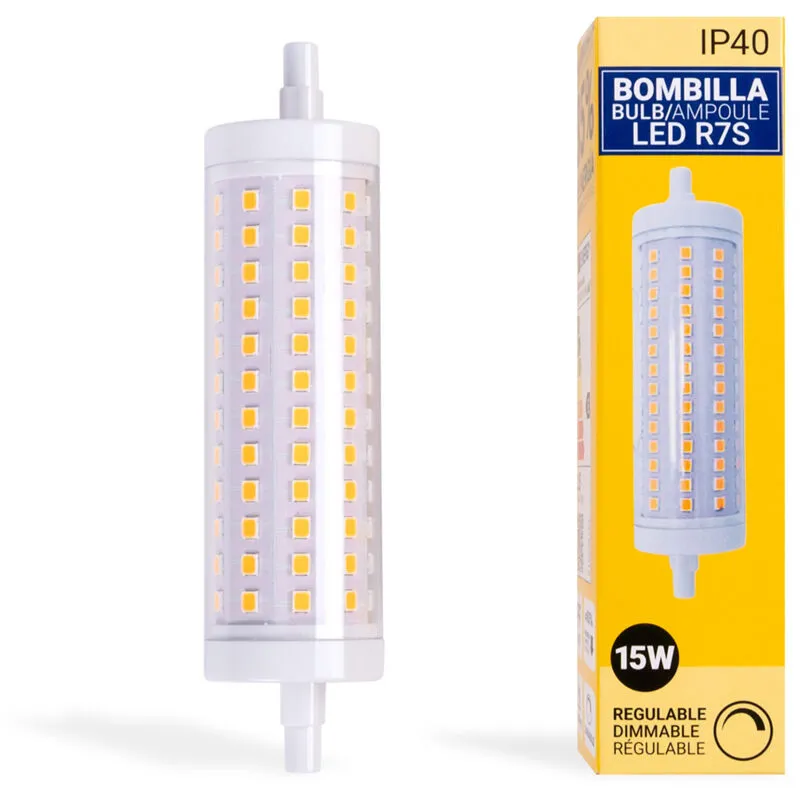 Lampadina led R7S dimmerabile 118mm - 1700lm - 230V - 15W - Bianco Caldo