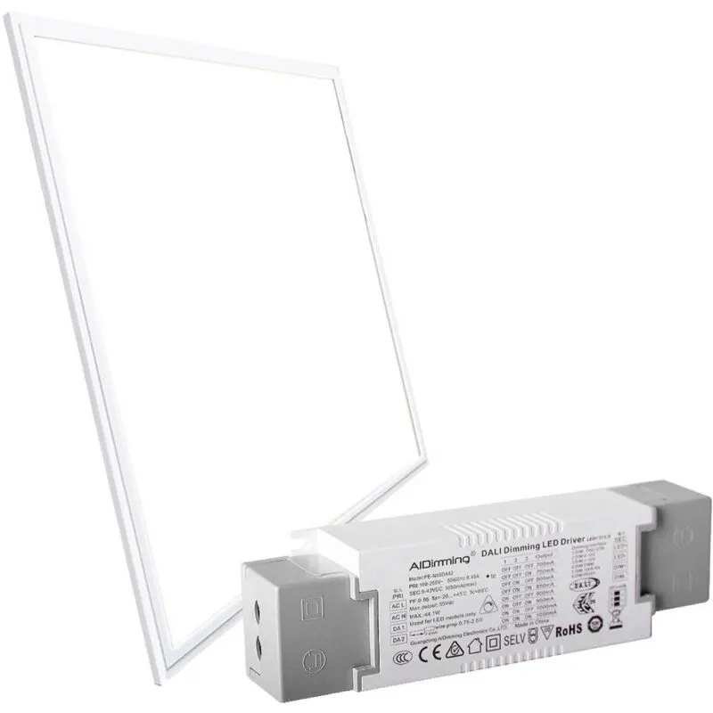 Pannello LED da incasso 60X60cm - dimmerabile 0-10V - 44W - UGR19 - Bianco Neutro