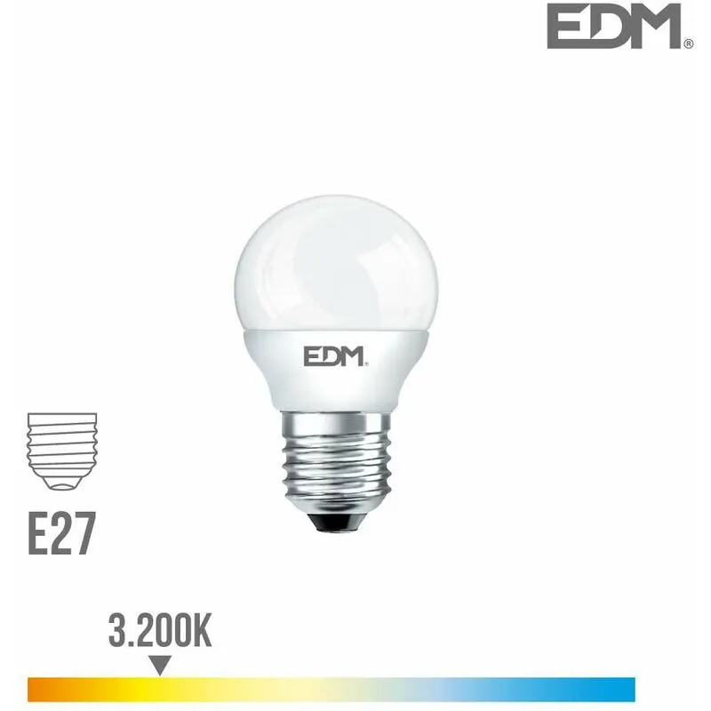  - Lampadina led E27 da 5W equivalenti a 35W - Bianco Caldo 3200K