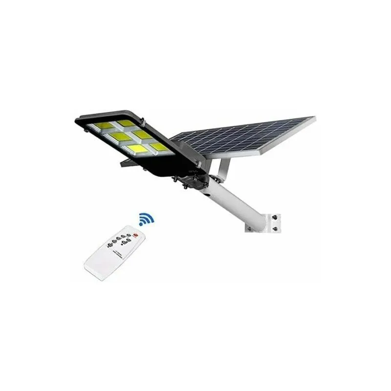 Lampione led pannello solare staffa e telecomando 600 watt