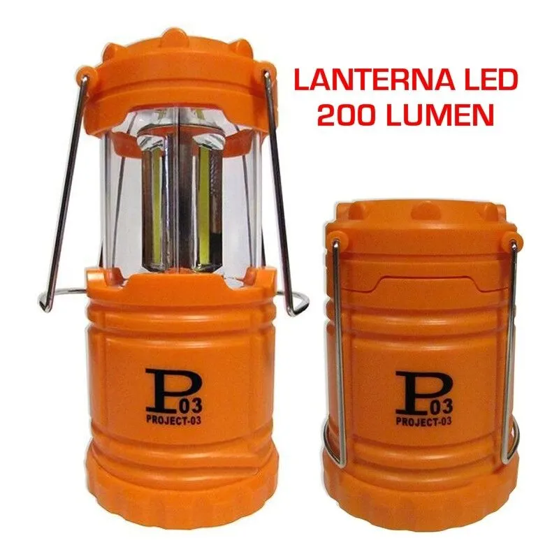 Lanterna Lampada A Led D'Emergenza Casa - Pesca - Campeggio 200 Lumen