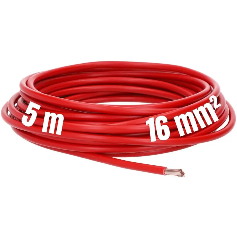 Lapp 4520046 H07V-K 16,0 mm² rosso I cavo di cablaggio I cavo flessibile I cavo singolo in PVC I cavo 16 mm2 I cablaggio