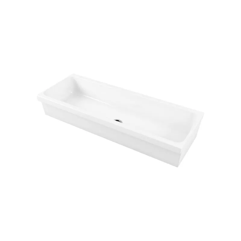 Lavabo a canale 120x45x20 bianco - Galassia Ninive