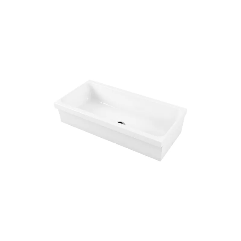 Lavabo a canale 90x45x20 bianco Galassia Ninive