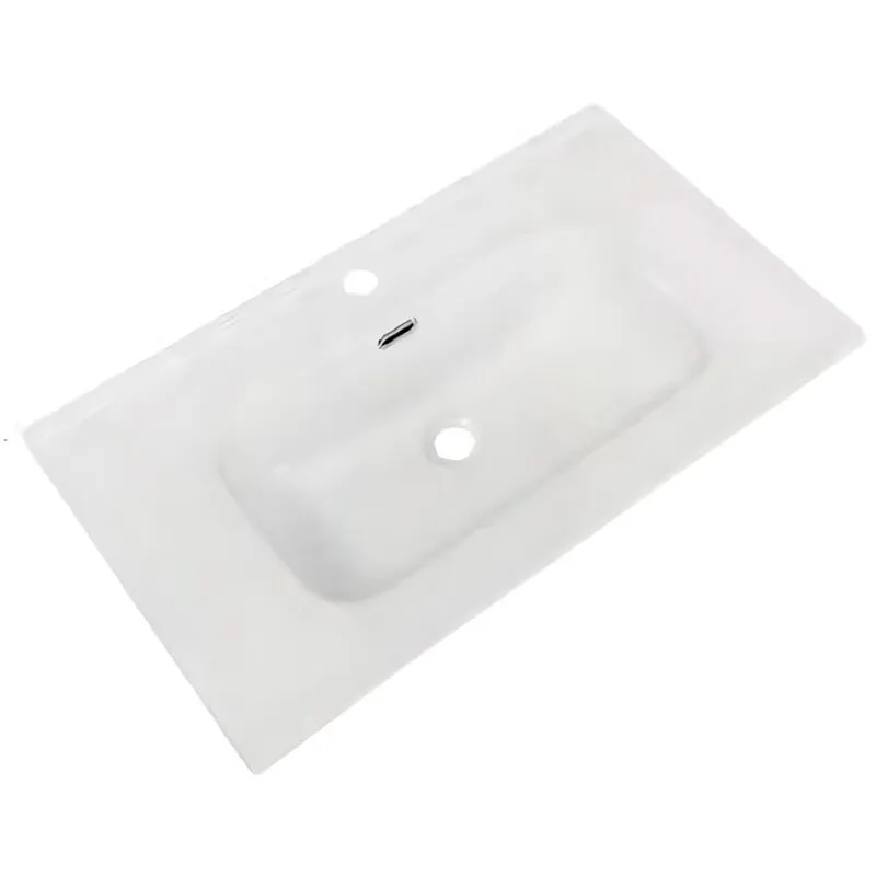 Lavabo da appoggio 81x46.5x14 cm bianco