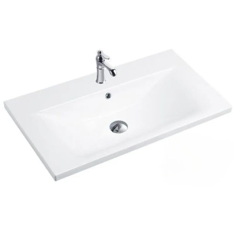 Iperbriko - Lavabo da appoggio 81x46.5x18 cm bianco