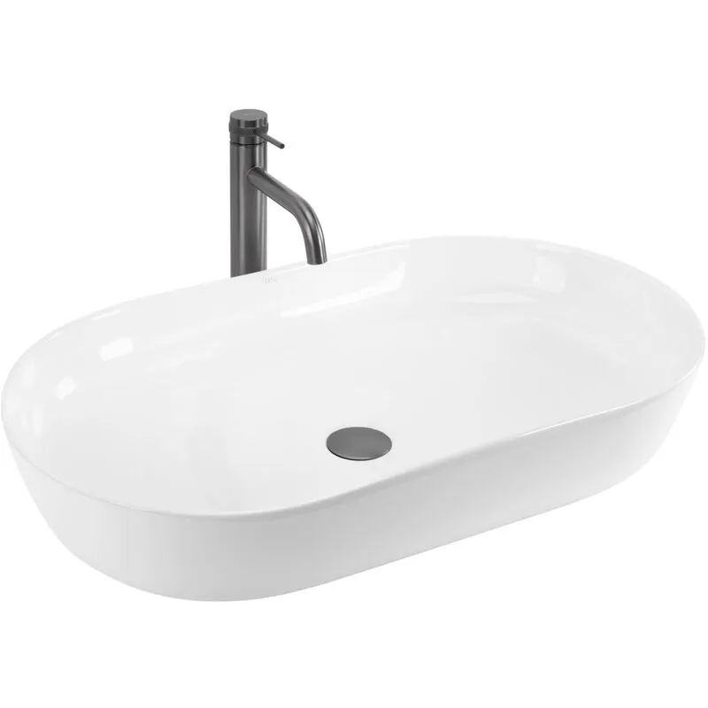  - lavabo da appoggio in ceramica cleo 71 white