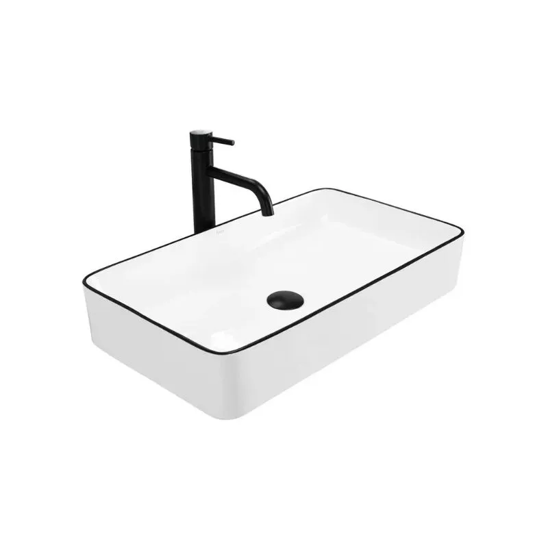  - lavabo da appoggio denis black edge