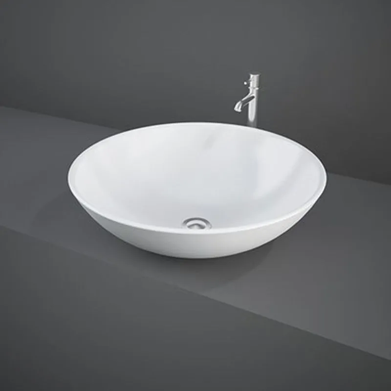 Lavabo da appoggio tondo 45,5x16 cm a ciotola Rak modello Diana