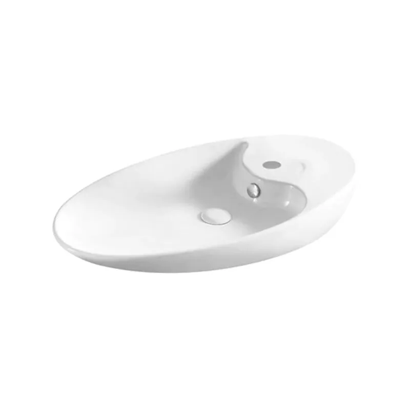 Dianflex - lavabo di appoggio Mod LA28 Sanitari Ceramica linpha 73.5x39 Lavandino Bianco