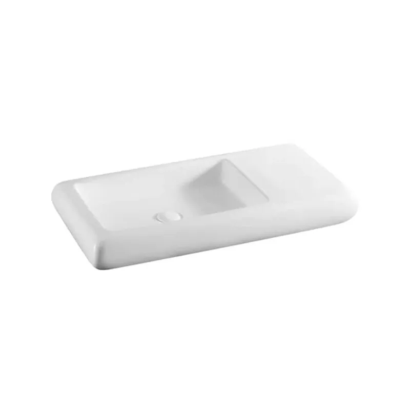 Dianflex - lavabo di appoggio Mod LA33 Sanitari Ceramica linpha 80x42 Lavandino Bianco