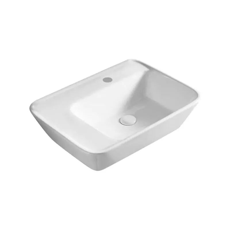 Lavabo di appoggio Mod LA44 Sanitari Ceramica linpha 57.5x44 Lavandino Bianco