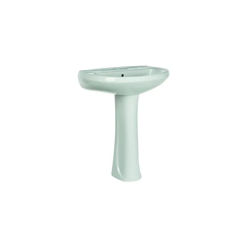 Lavabo sospeso habitat serie tris in ceramica bianco