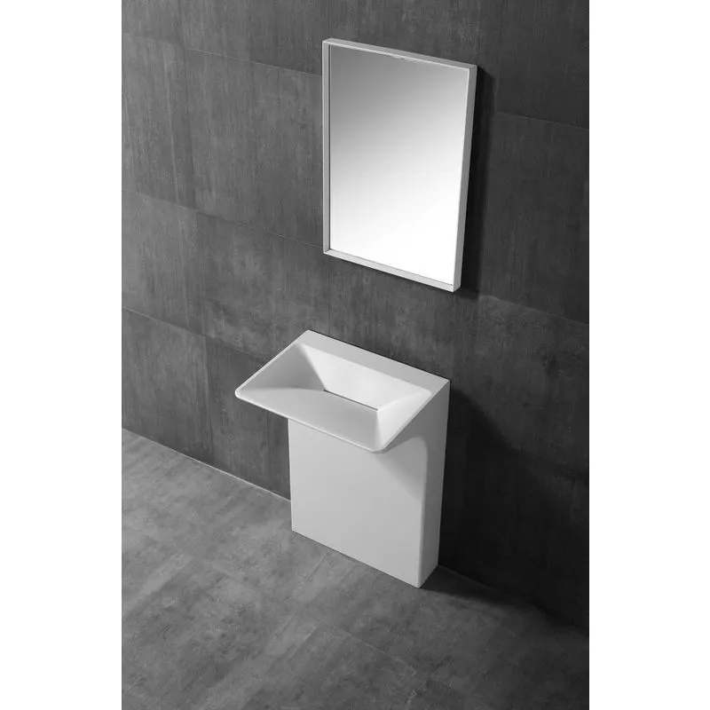 Lavabo freestanding in pietra solida (Solid Stone) - TWZ29 - 60 x 47 x 85 cm