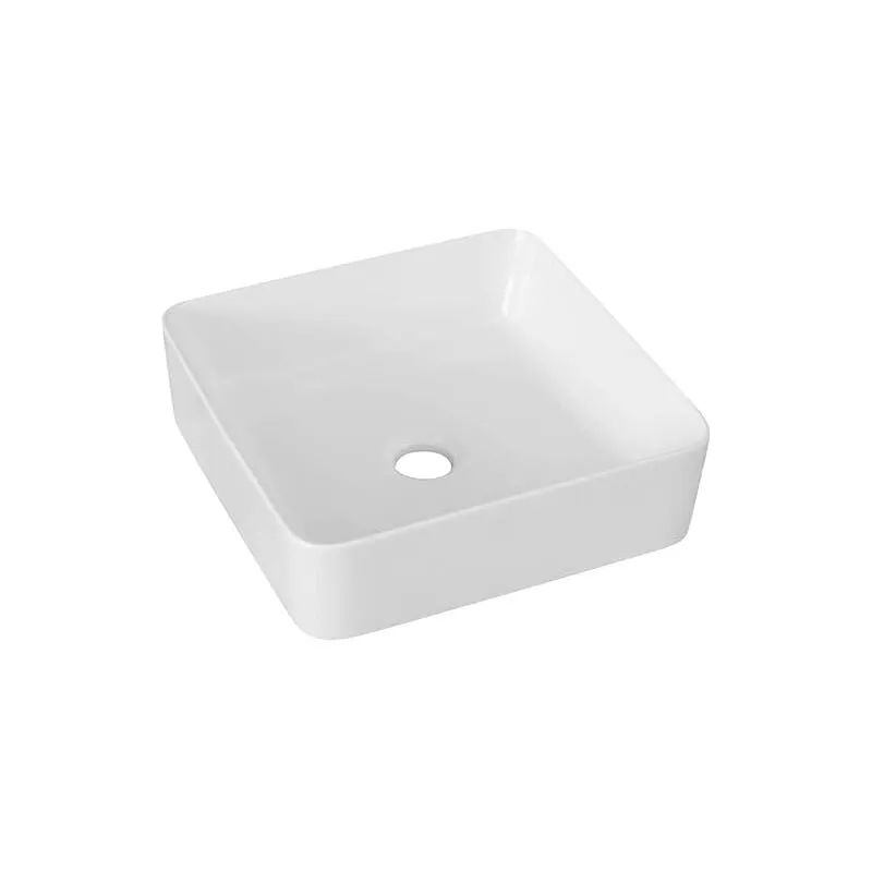 Dianflex - Lavabo quadrato da appoggio&quotLA 53&quot dimensioni 34,5 x 34,5 cm in ceramica