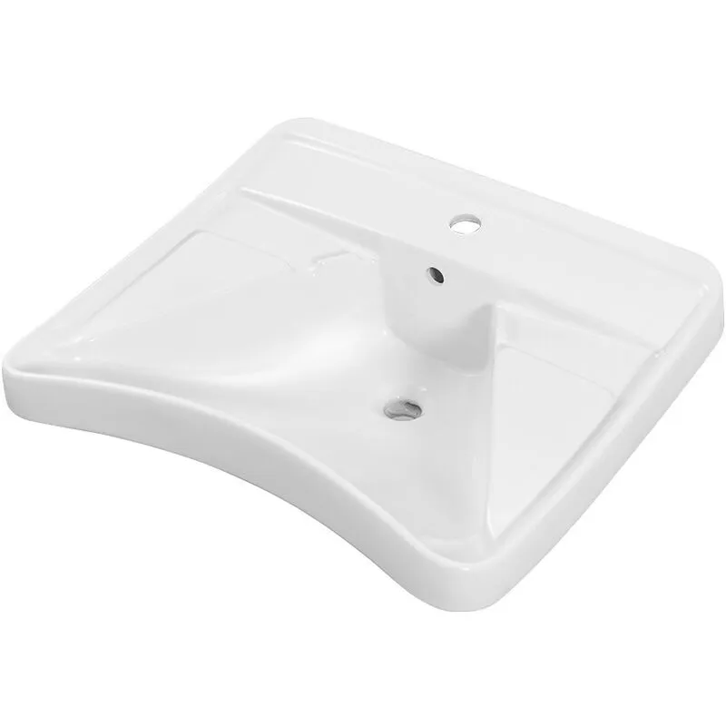 Lavabo sospeso per disabili 66 cm ergonomico con poggia gomiti