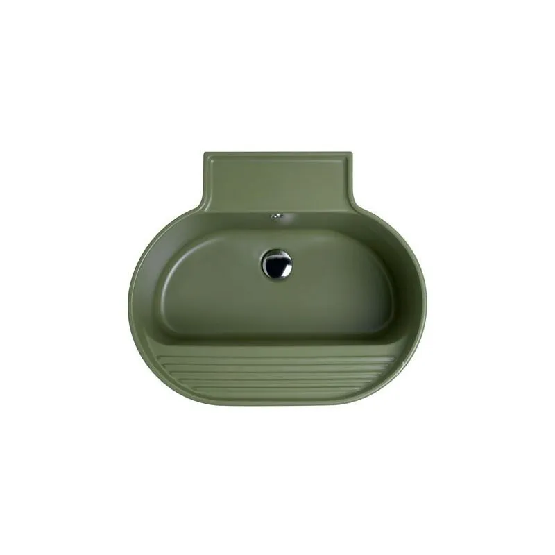 Lavabo Sospeso o Da Appoggio Tino Colavene 60x50x30 Verde Mamboo Opaco - LATN605V