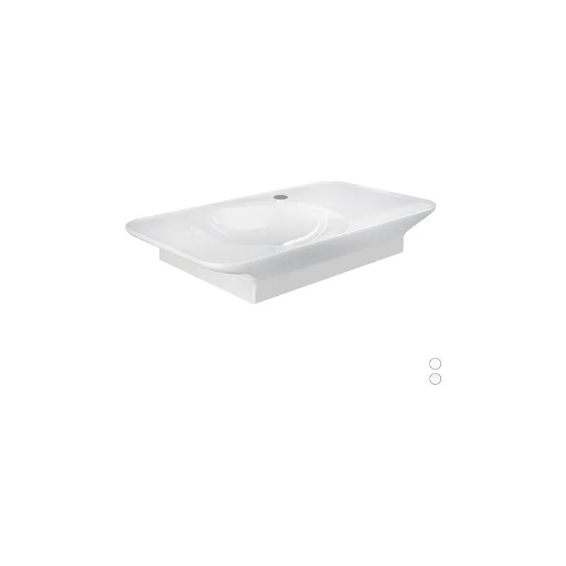 Lavabo sospeso valet da 92 cm ripiano a dx bianco opaco