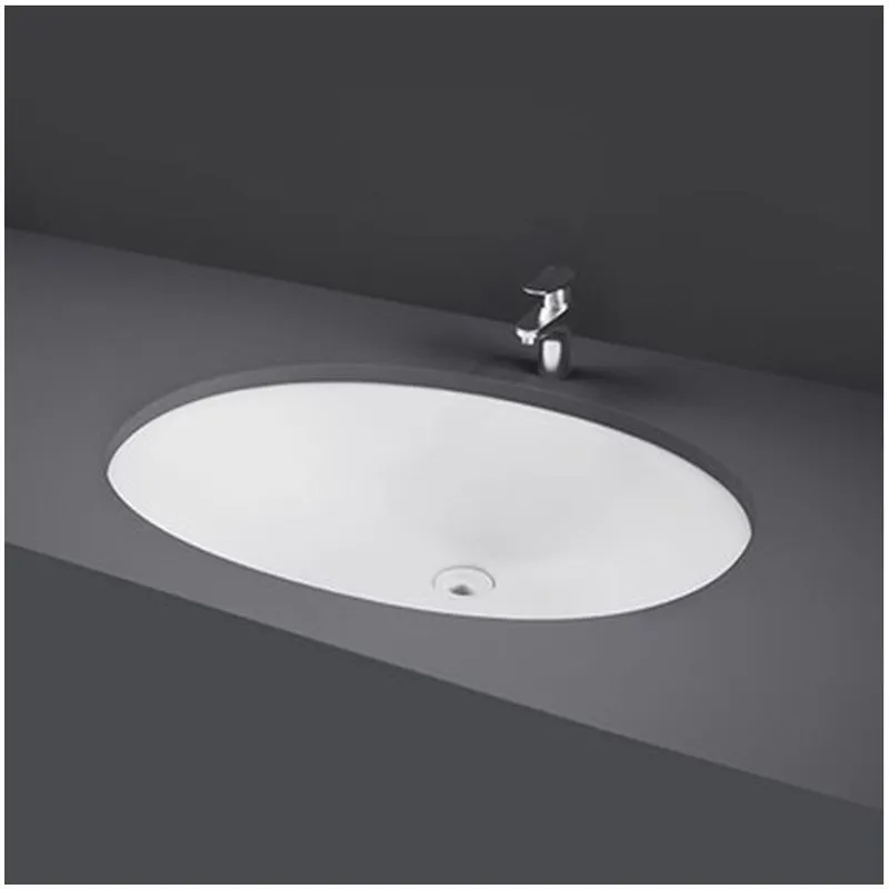 Lavabo sottopiano da incasso 57x42 cm ovale Rak modello Rosa