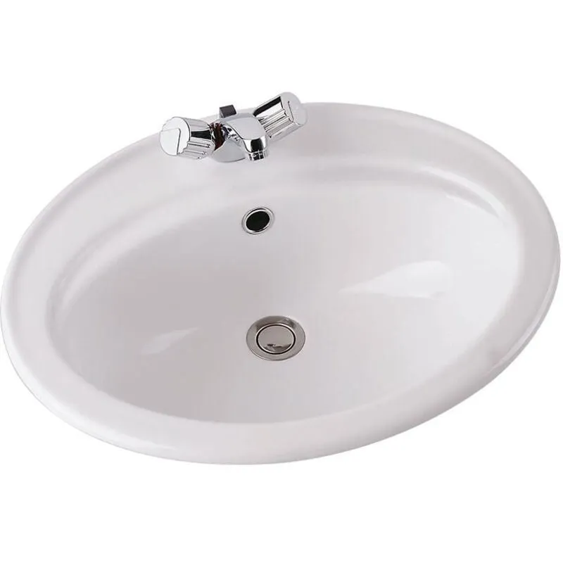 Lavabo Ulysse 56 x 46 cm, bianco lucido (P144801) - Porcher