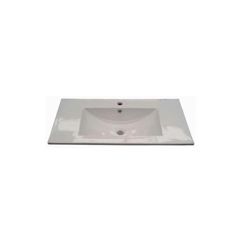 Bagno Italia Lavandino in ceramica da 80X46cm lavabo per mobile bagno Cosmo