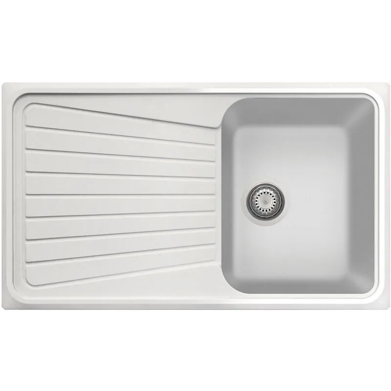 Plados - Lavello composito cucina SP0791 una vasca - UQ01 Bianco