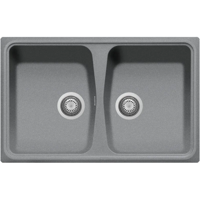 Plados - Lavello composito cucina SP0792 due vasche - UM42 Titanio