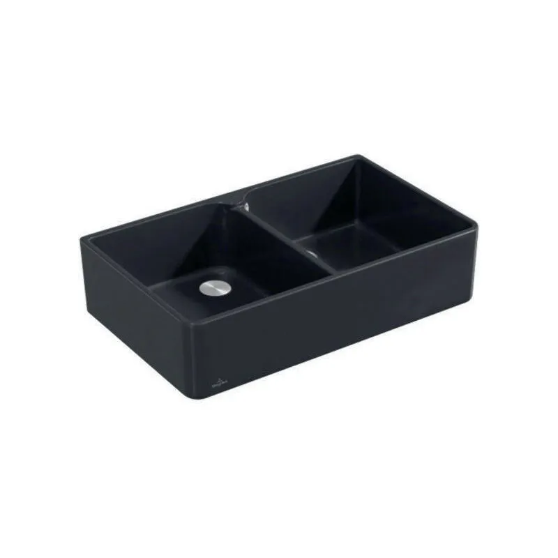 Lavello doppio 90 x 900x550mm Ebony CeramicPlus Villeroy&boch