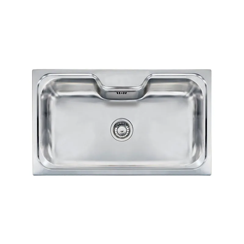  - Lavello eureka unico 86x51 1 vasca acciaio inox