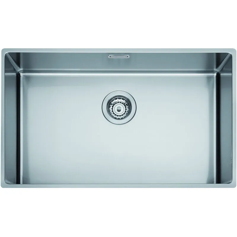 Plados - Lavello cucina SL7400 in acciaio inox satinato a una vasca per installazione Sottotop