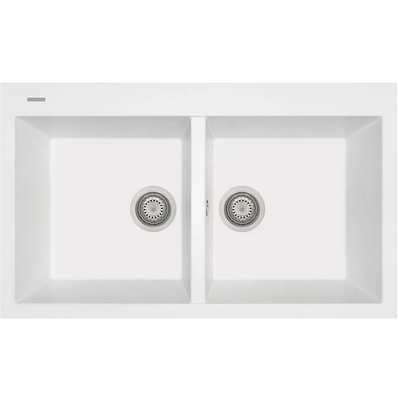 Lavello Plados composito cucina Plados AM8620 due vasche - UG 58 Bianco Latte