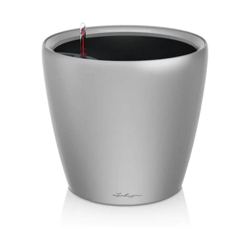 Lechuza - Vaso da interno e esterno classico Premium ls 21 cm - Argento Metallizzato - Argento Metallizzato