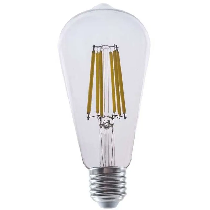 V-tac - VT-2364 Lampadina led 4W E27 3000k lampada filamento forma ST64 vintage vetro trasparente sku 2996