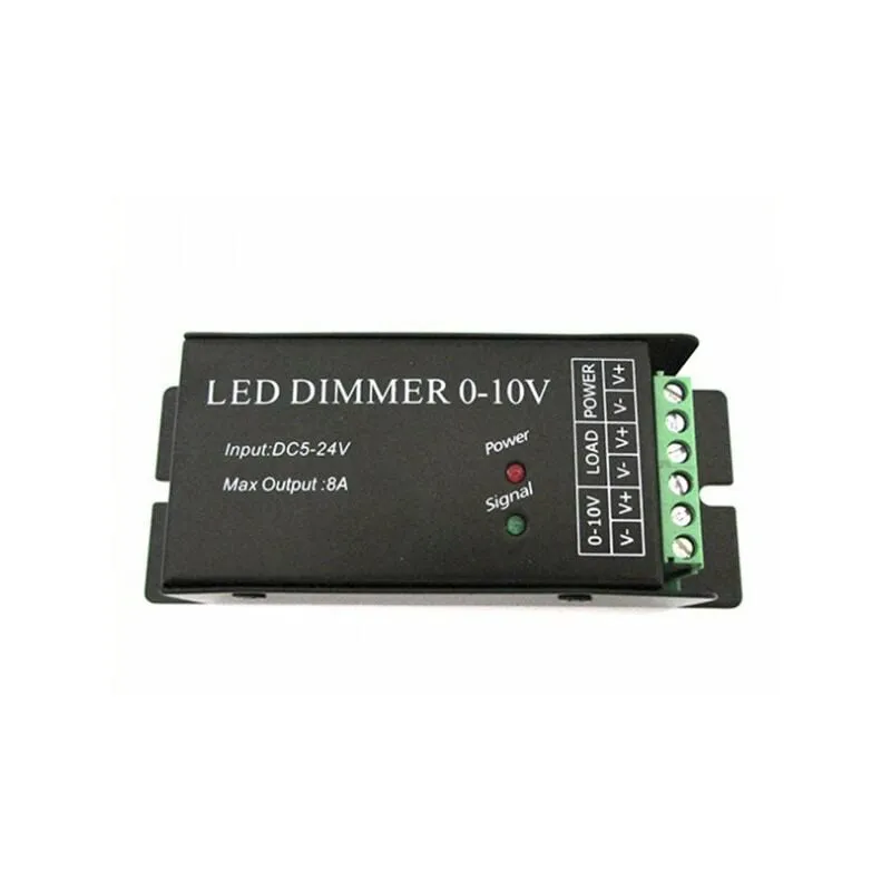 Led Dimmer Con Segnale 0-10V o Con Potenziometro 12V 24V 8A Per Striscia Led DM010