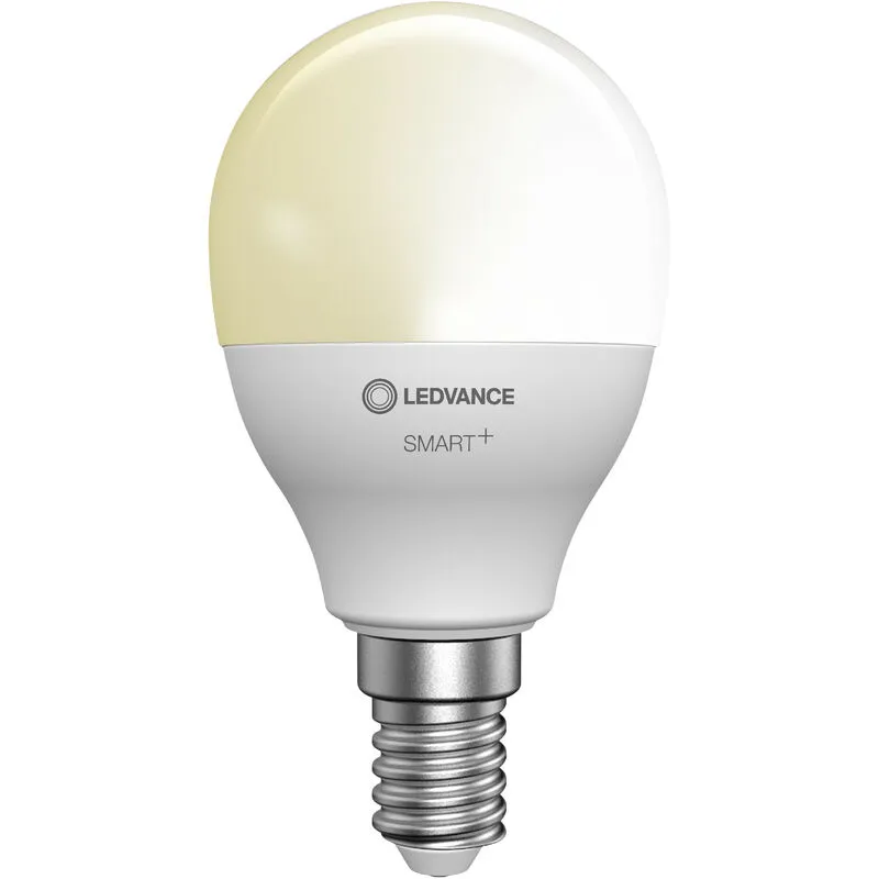 Ledvance - Lampada led intelligente con tecnologia ZigBee, E14-base ottica opaca ,Bianco caldo (2700K), 470 Lumen, sostituzione delle lampade 40W,