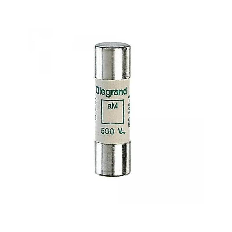 014002 - Fusibile cilindrico aM 2A 14x51mm 500V - Senza indicatore - Legrand