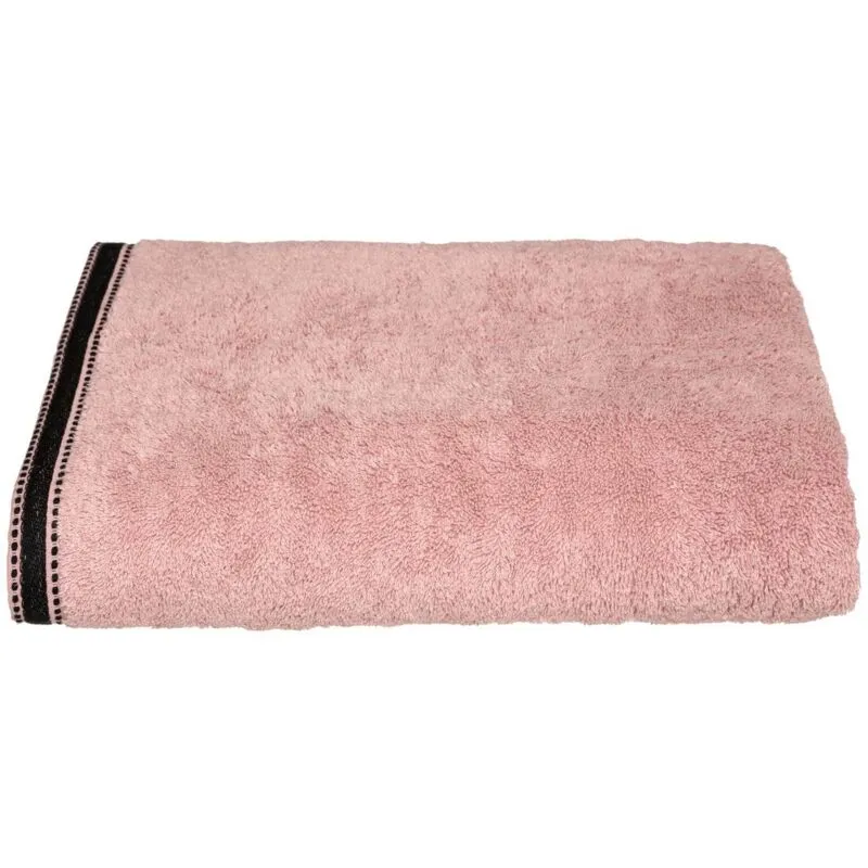 Les Tendances - Lenzuolo da bagno joia in cotone rosa 100x150cm - Atmosphera créateur d'intérieur - Rosa