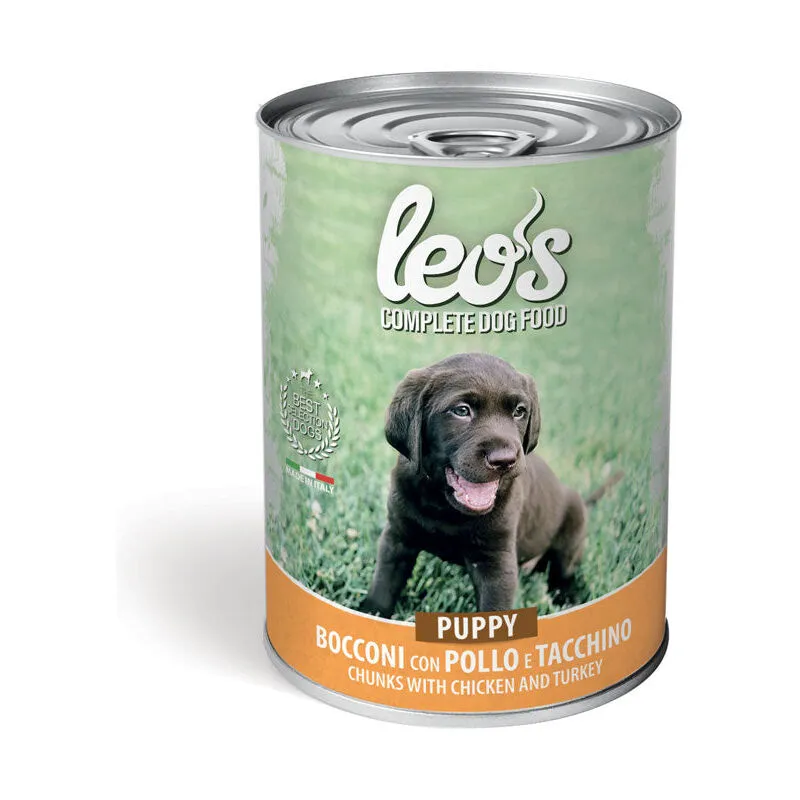 Monge - leo's dog puppy con pollo e tacchino 415GR