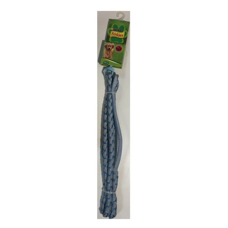 Guinzaglio in nylon riflettente blu da 120 cm Friskies Purina