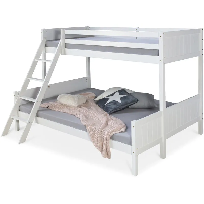 Letto a castello triplo posto per bambini - Bianco