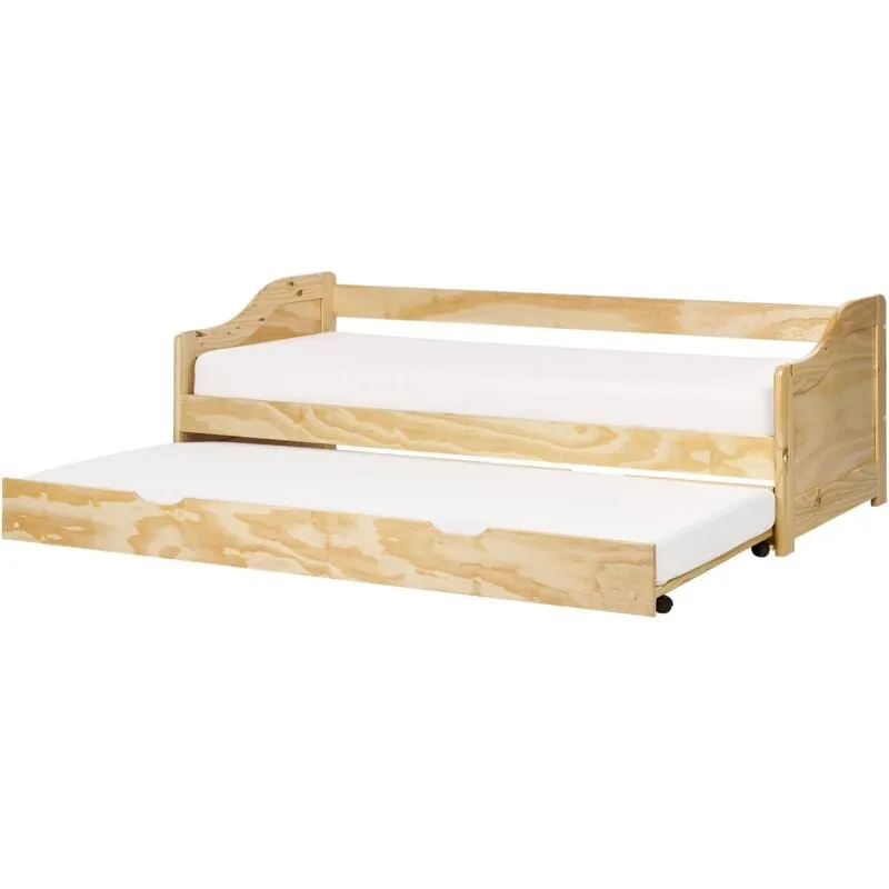 Letto a scomparsa per bambini in legno di pino chiaro 90 x 200 cm Luneray