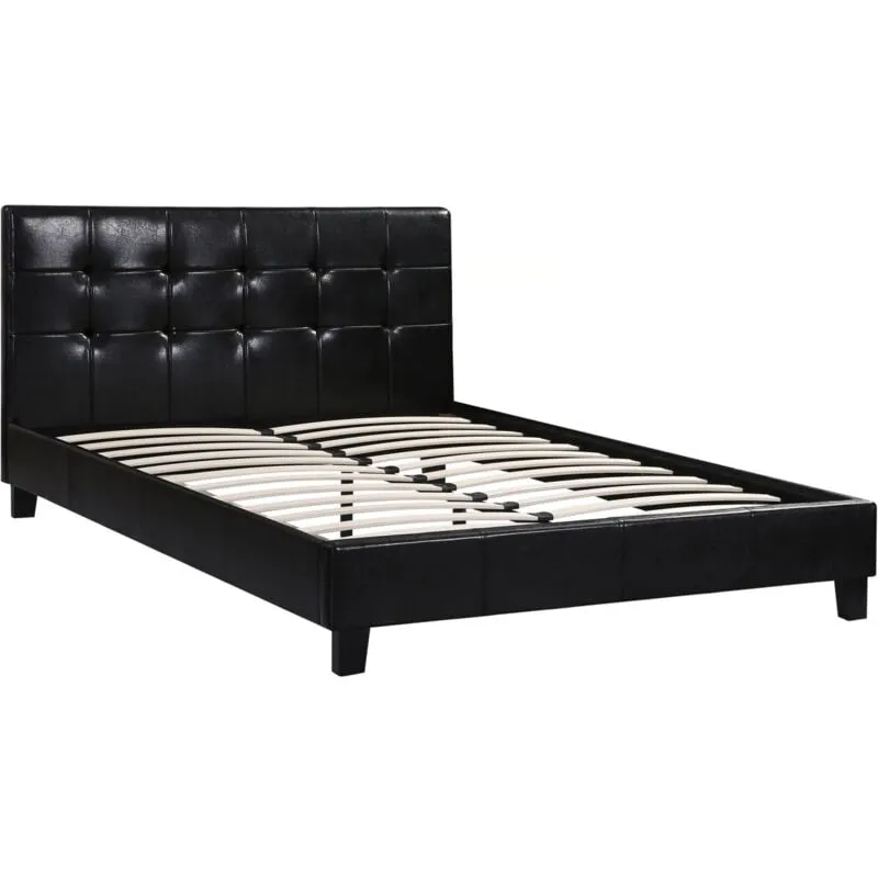 Habitat Et Jardin - Letto julia - 140 x 190 cm - Nero