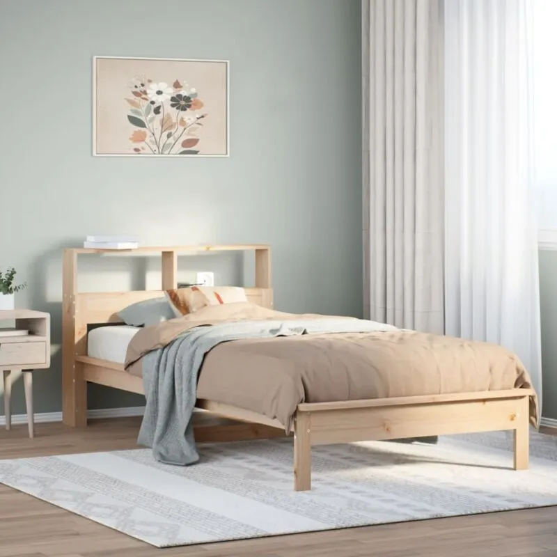 Vidaxl - Letto Libreria senza Materasso 90x190 cm Legno Massello Pino