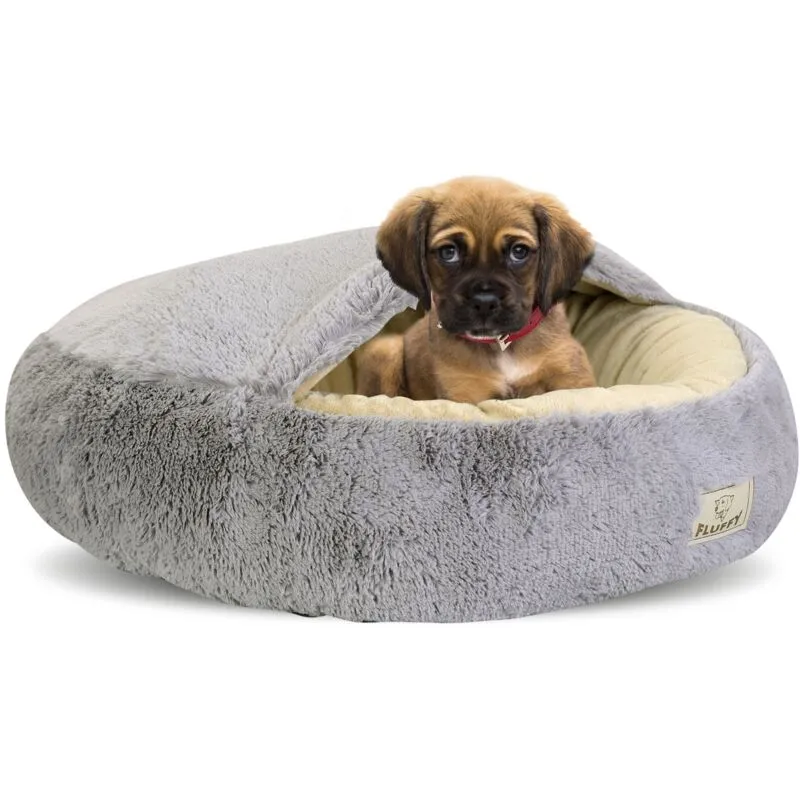 Letto per cani FLUFFY 50 cm grigio chiaro